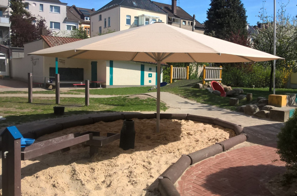 Sandkasteneinfassung aus Recycl.-Kunststoff