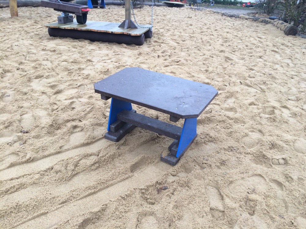 Sandspieltisch rechteckig Mobil